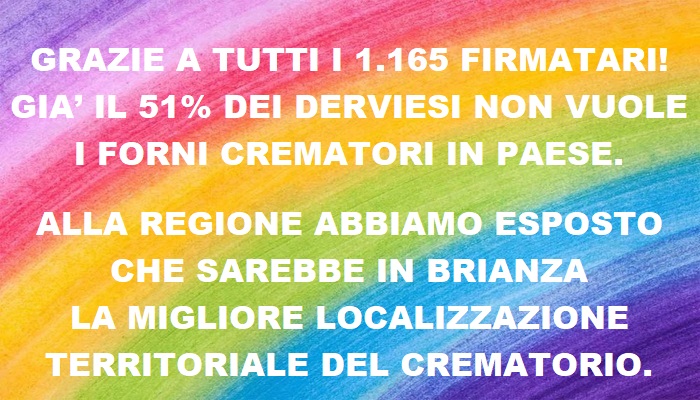 La maggioranza dei Derviesi dice NO AI FORNI. La nostra proposta alla Regione: la migliore ubicazione sarebbe in Brianza